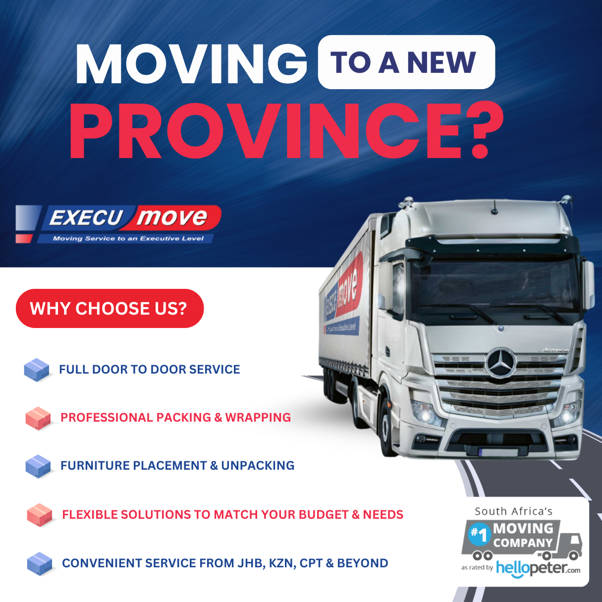 Execu-move Facebook ad: Get Your Quote Today