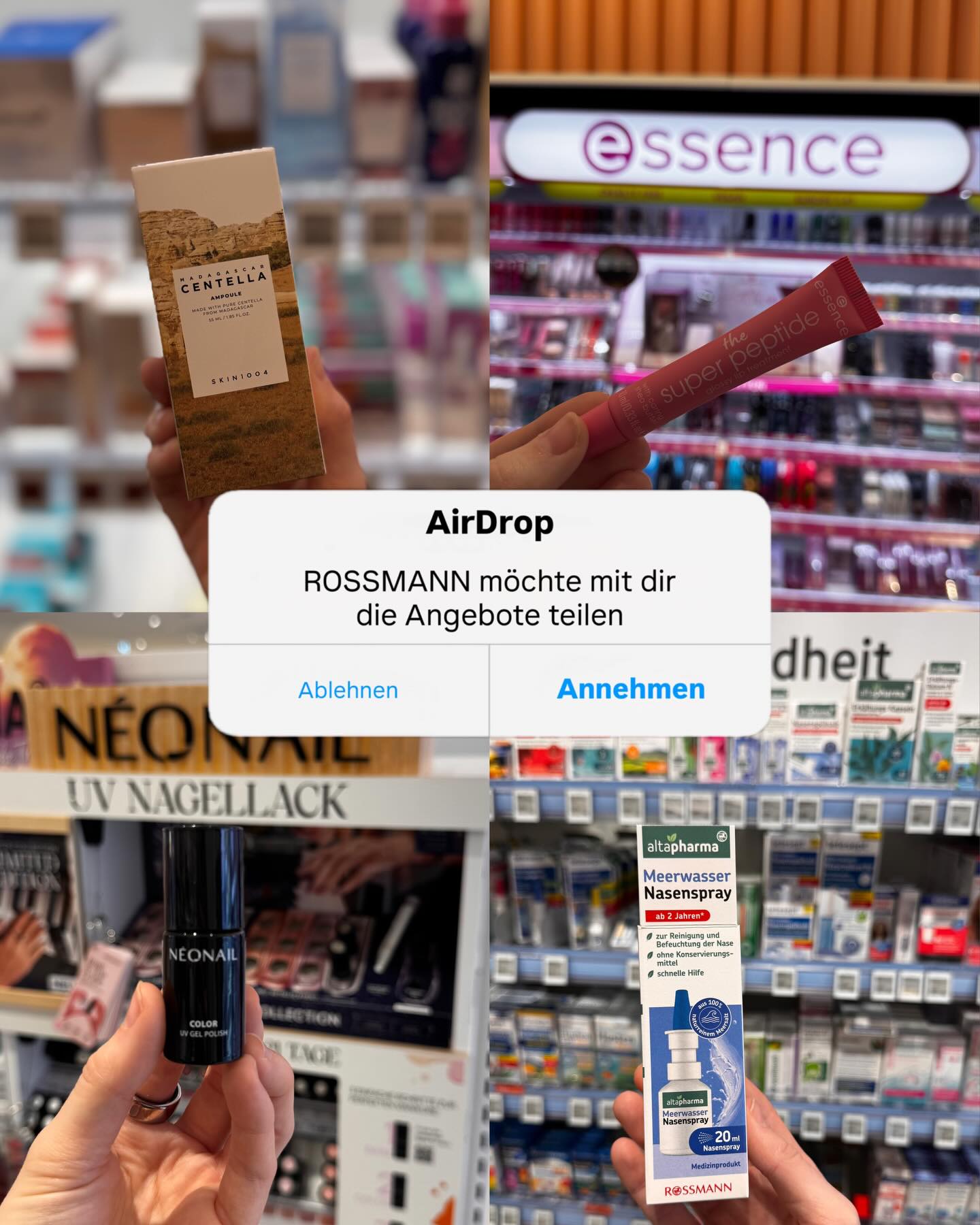 Rossmann Facebook ad: Sparmäuse aufgepasst