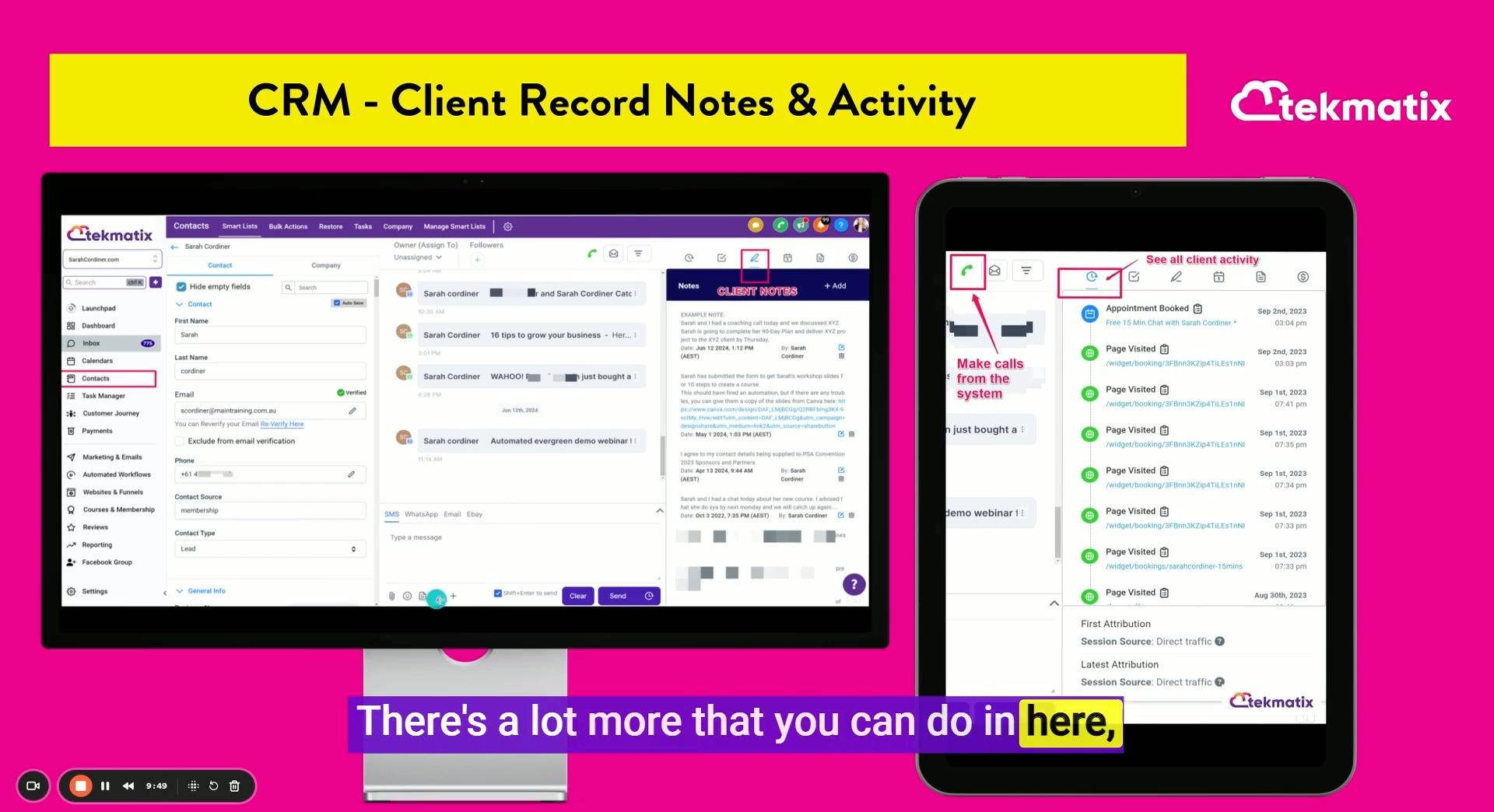 TekMatix Facebook ad: Less Admin. More Time for Your Business.