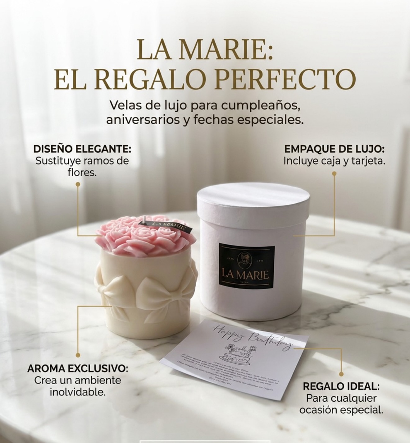 La marie Deco Facebook ad: Vela AMOUR De Nuestras velas más especiales, Envía…