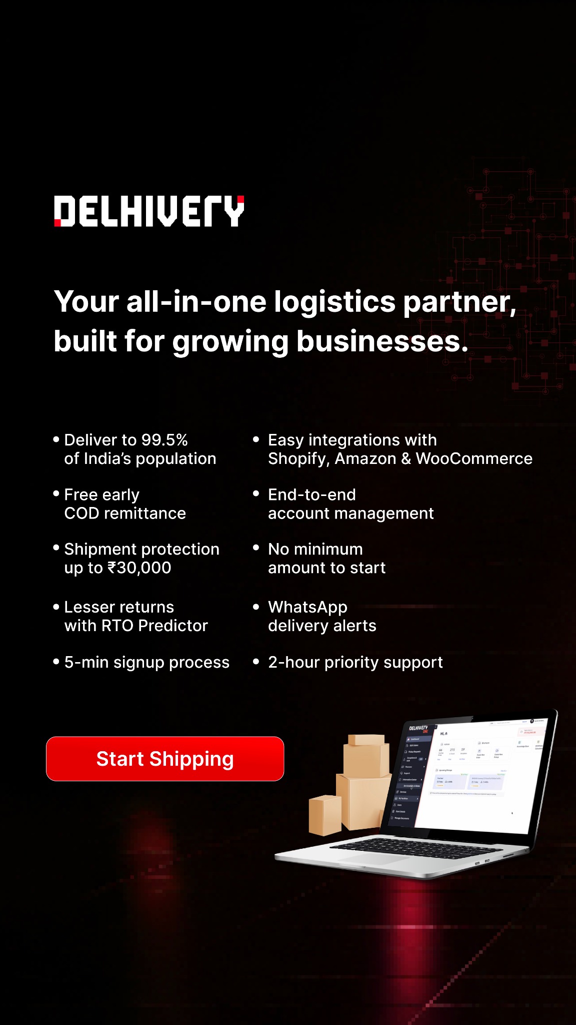 Delhivery Facebook ad