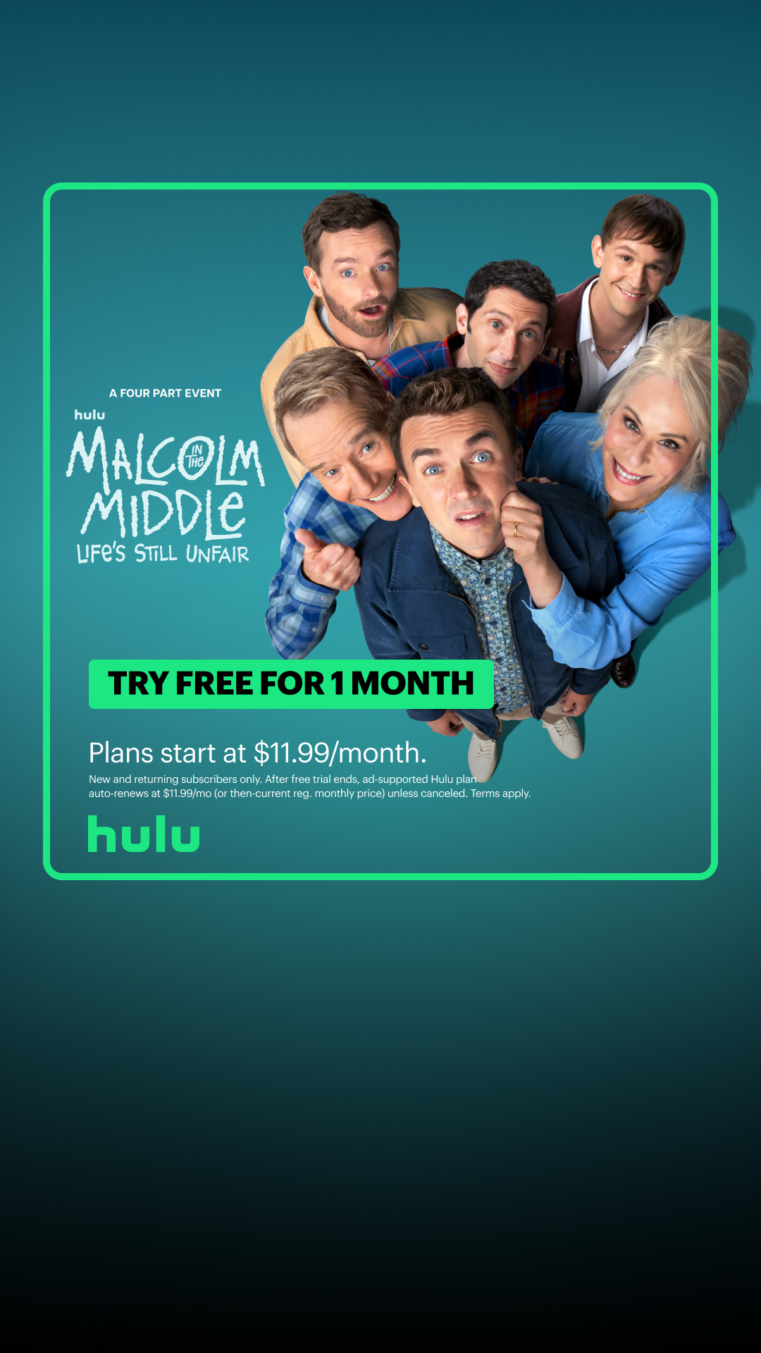 Hulu Facebook ad