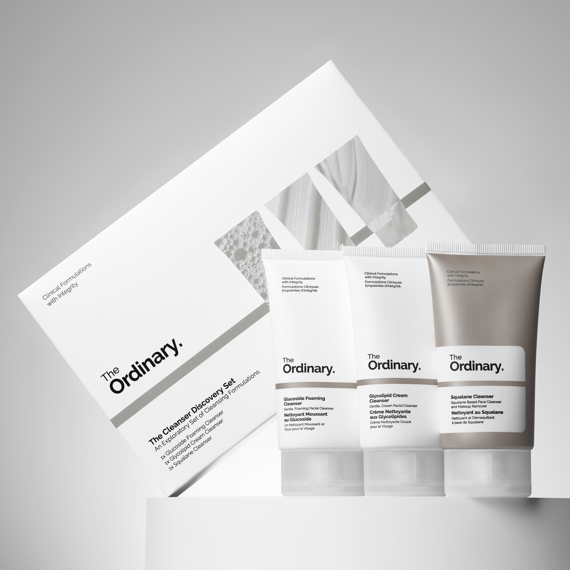 The Ordinary Facebook ad: The Cleanser Discovery Set