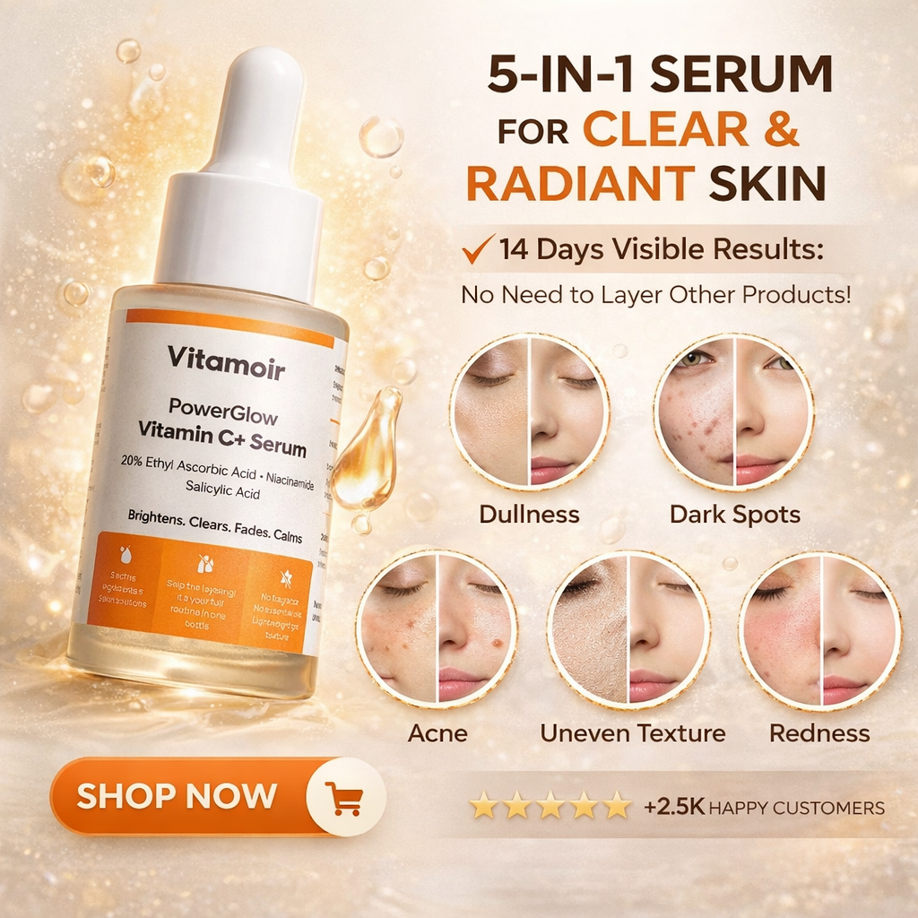 Vitamoir.official Facebook ad: All your active ingredients.