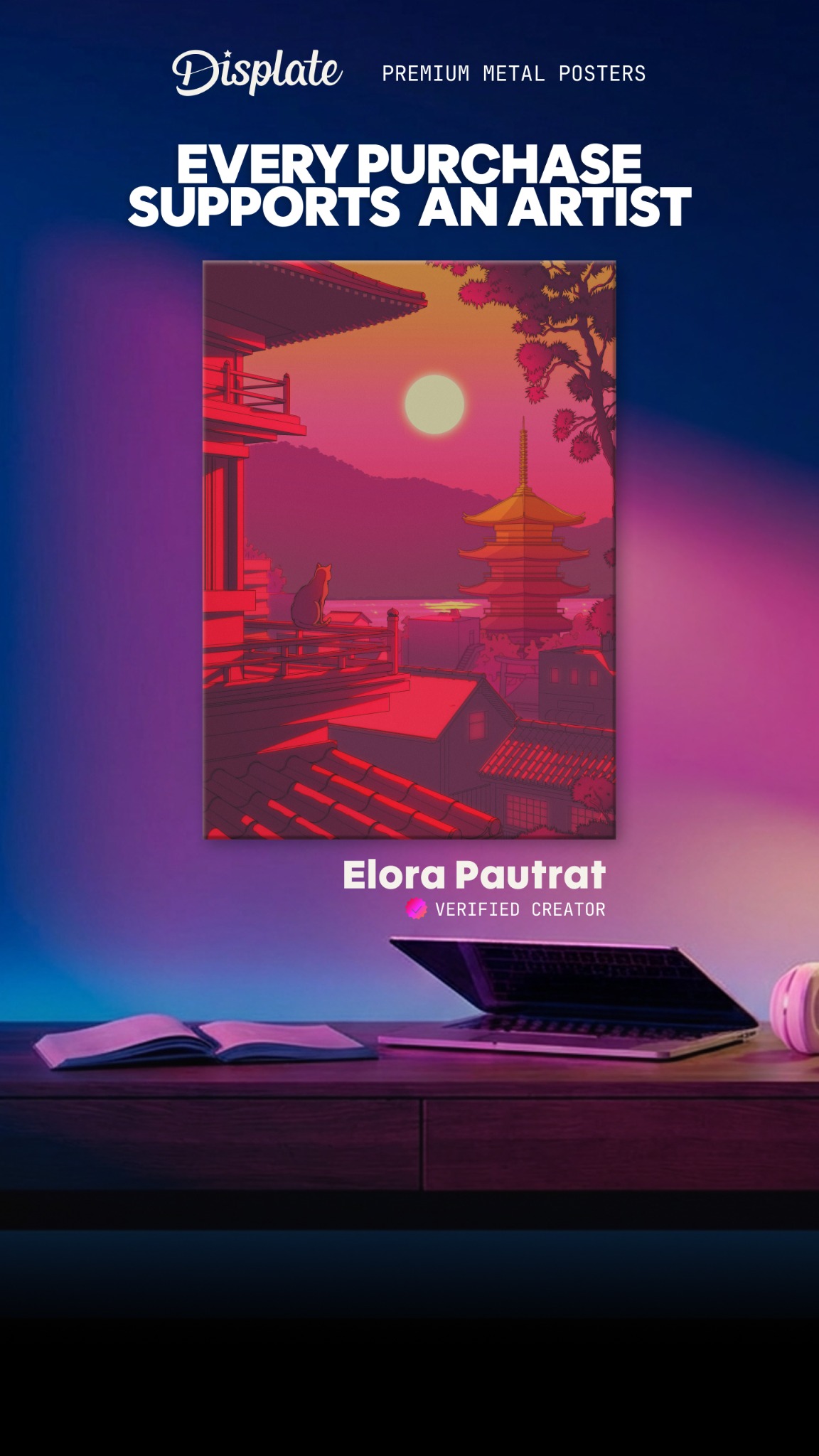 Displate Facebook ad