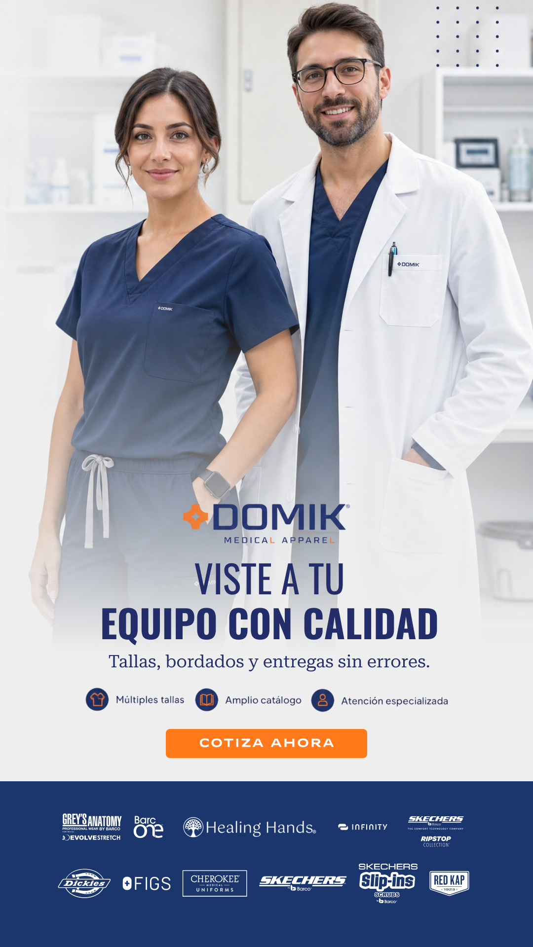 Domik Uniformes Médicos Facebook ad