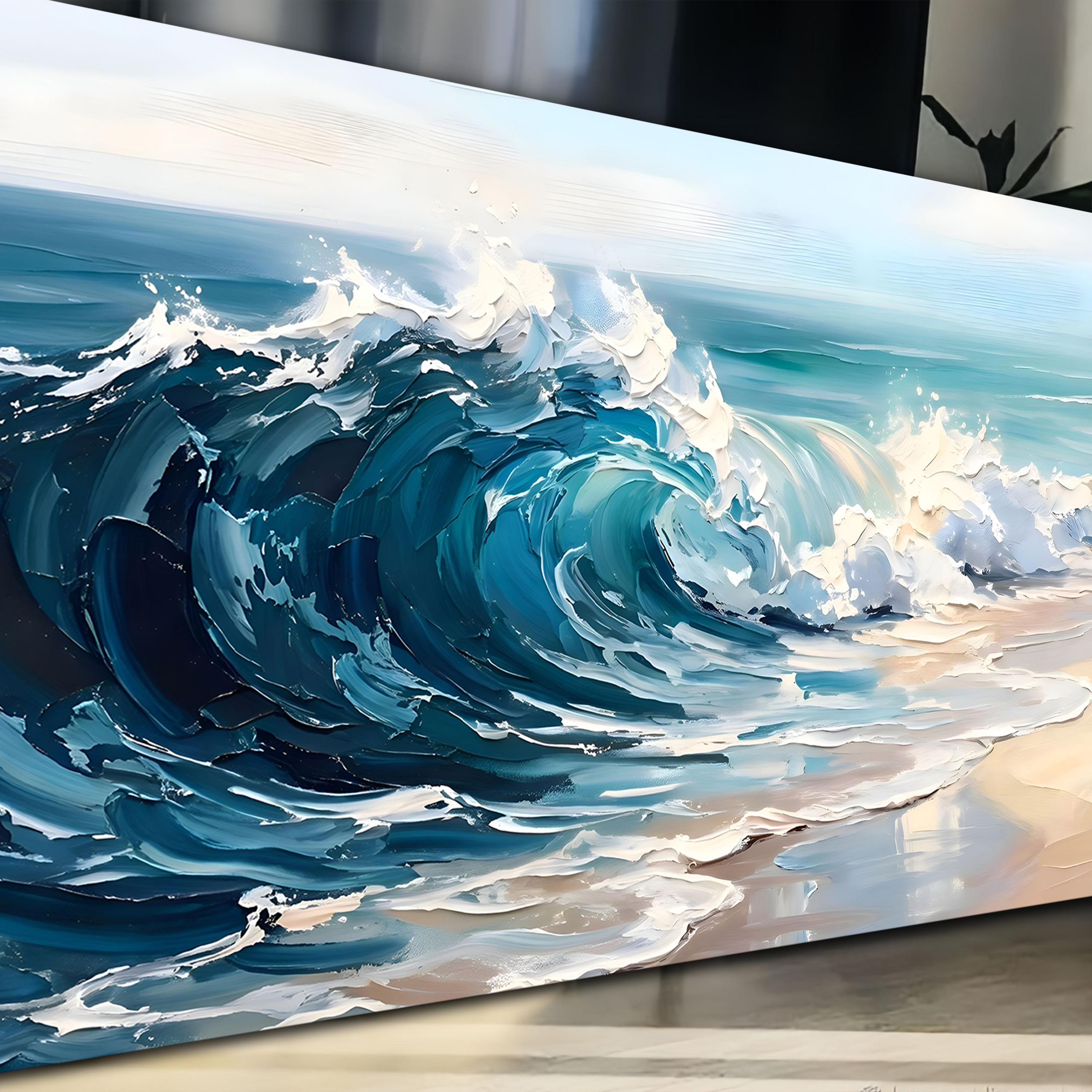 Tailored Canvases - Personalized Art Facebook ad: Ocean Tide Escape | Made in the USA | Ships Fast