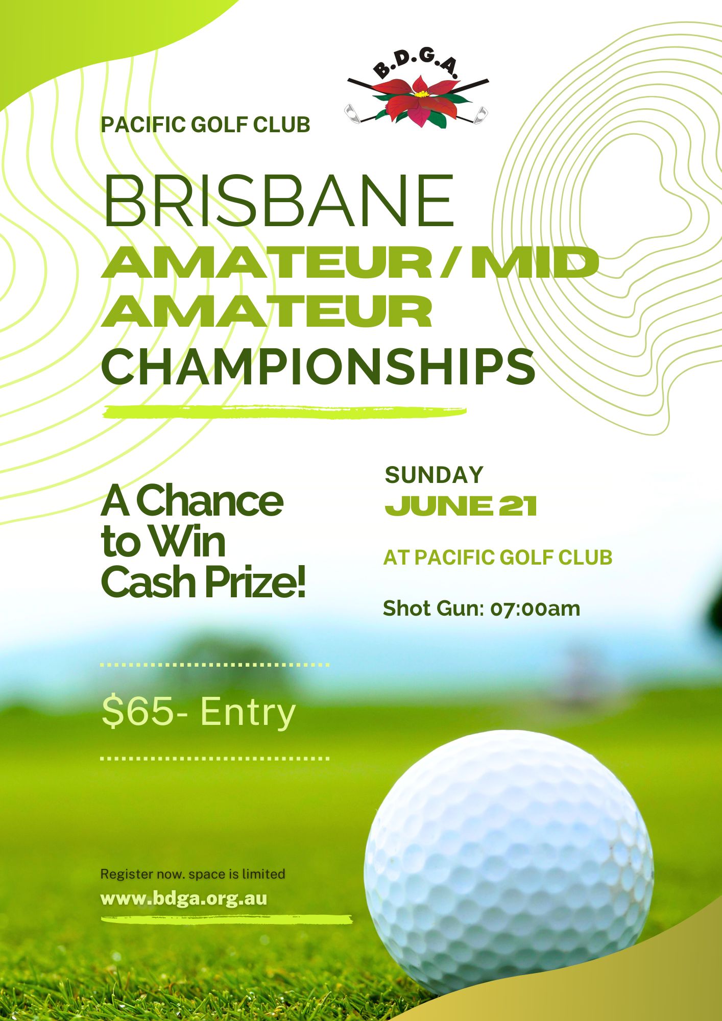 BDGA Facebook ad: GolfBox Tournament - Online Entry