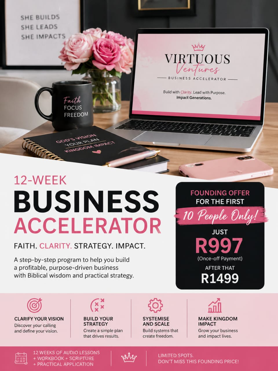 Virtuous Ventures Business Coaching Facebook ad