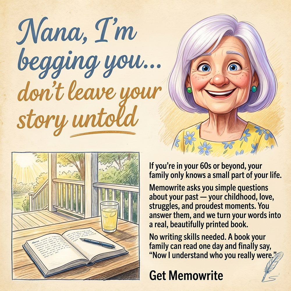 Memowrite Facebook ad
