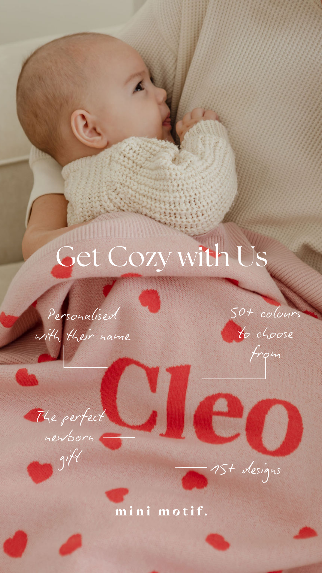 Mini Motif Facebook ad: 50+ colours to choose from