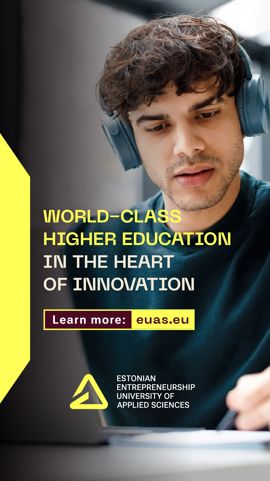 Estonian Entrepreneurship University of Applied Sciences Facebook ad from Apr 9, 2026
