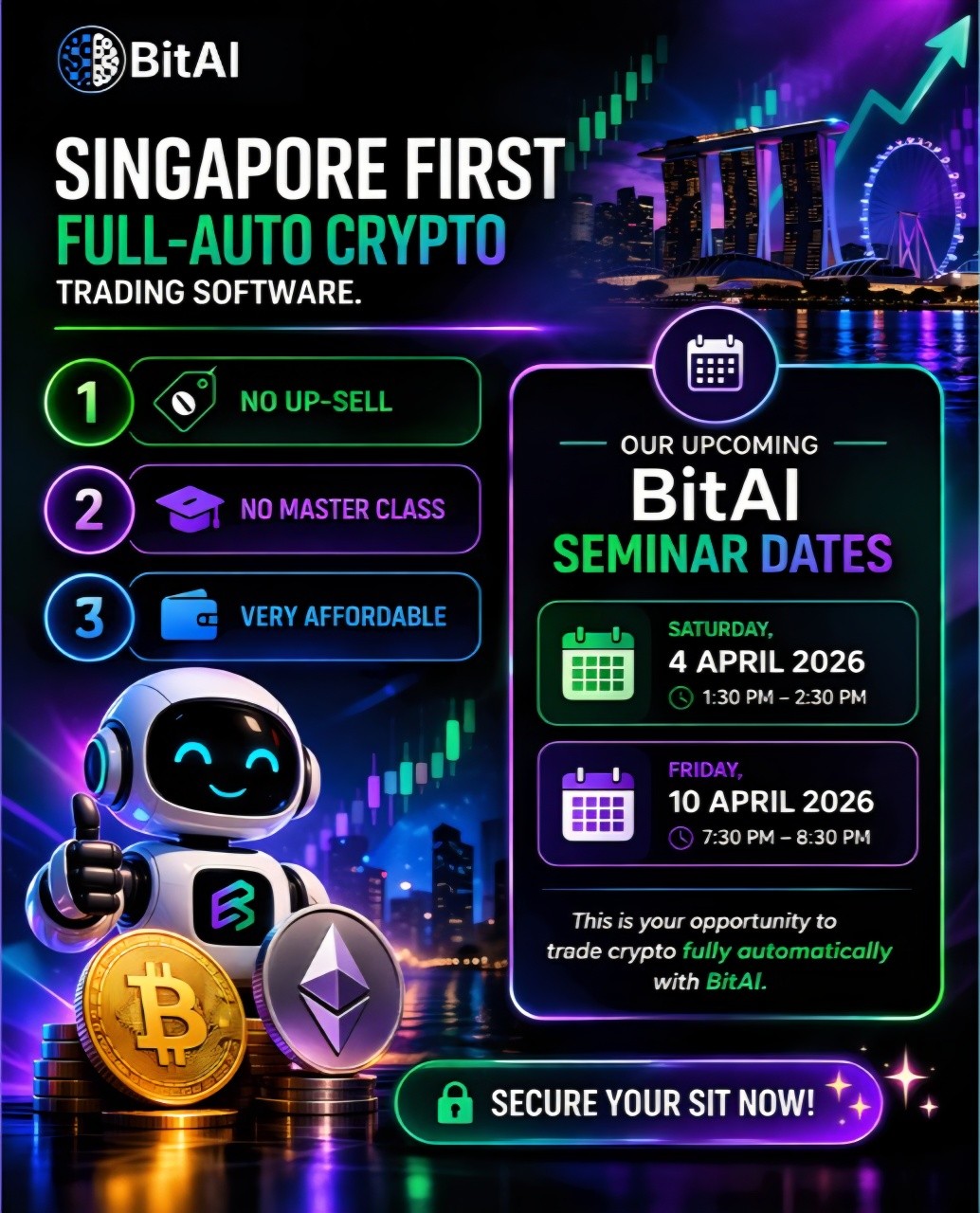 BitAI Facebook ad: GetBitAI | Instagram, Facebook, TikTok | Linktree