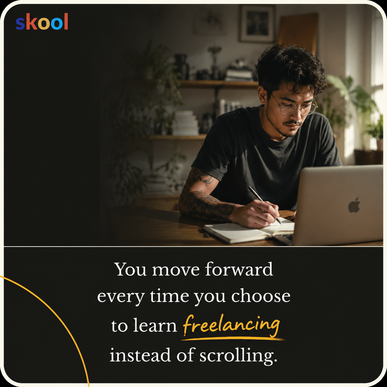 Skool Facebook ad