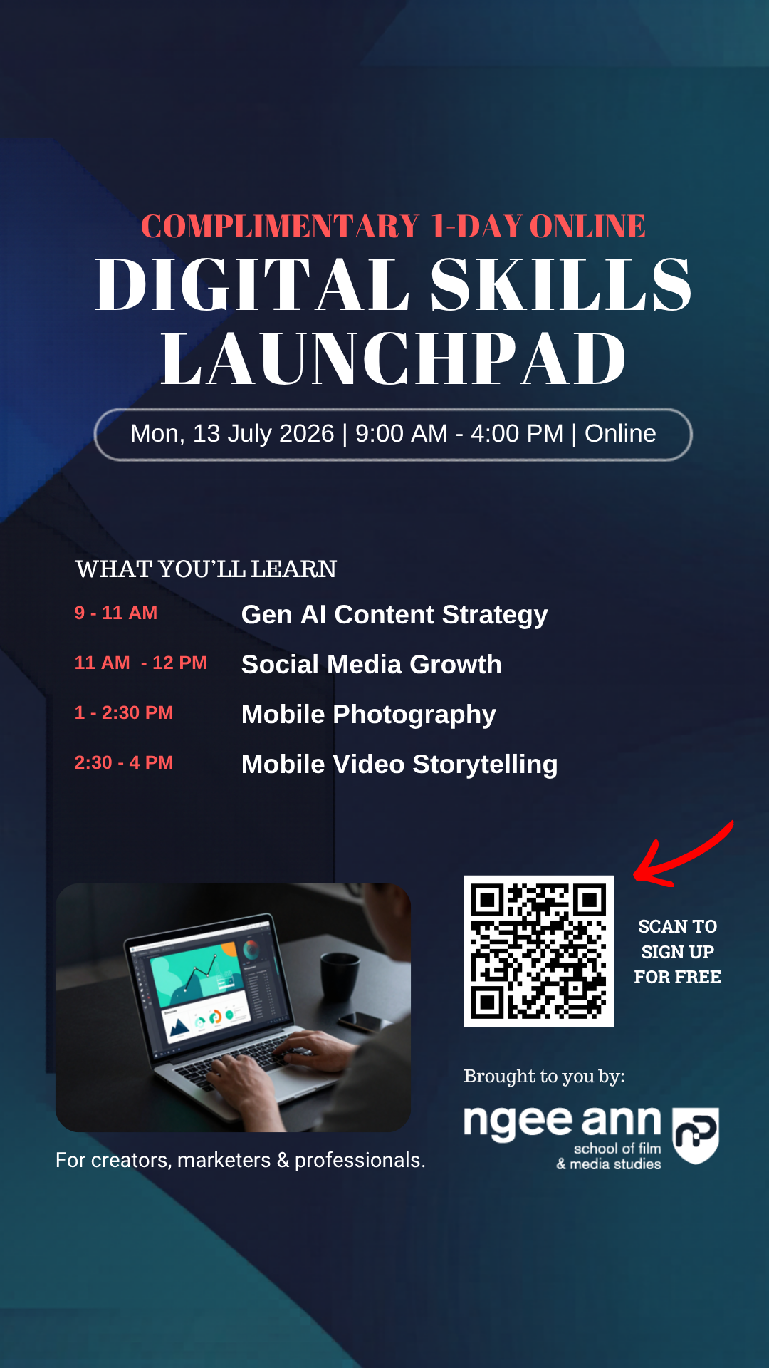 School of Film & Media Studies - FMS Facebook ad from Jun 11, 2026
