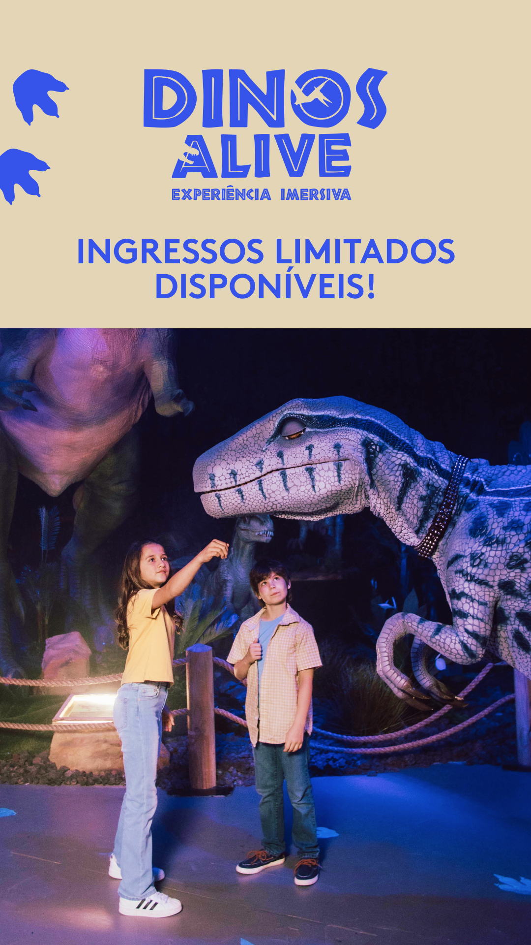 Dinos Alive Exhibition Facebook ad