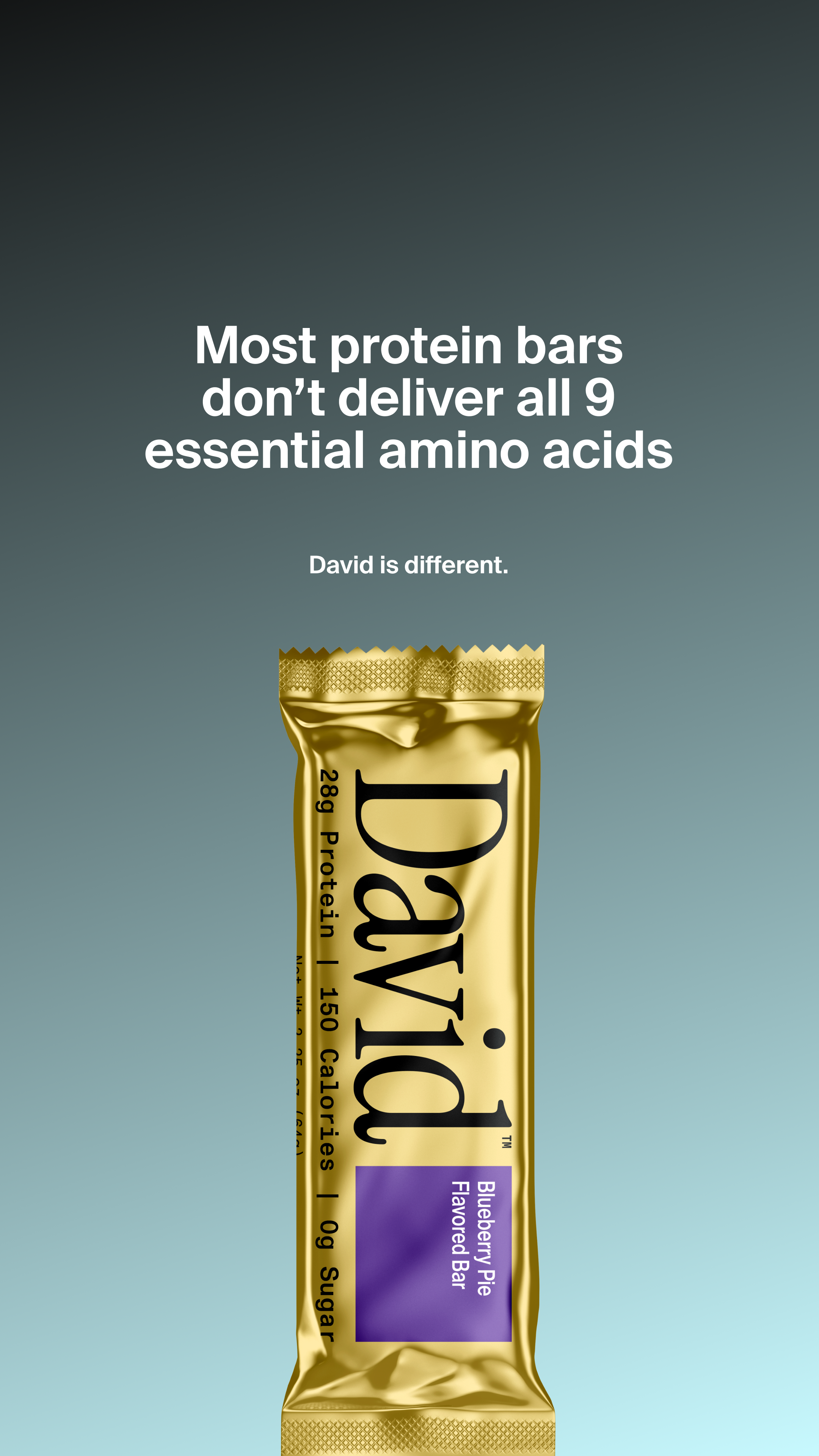 David Protein Facebook ad
