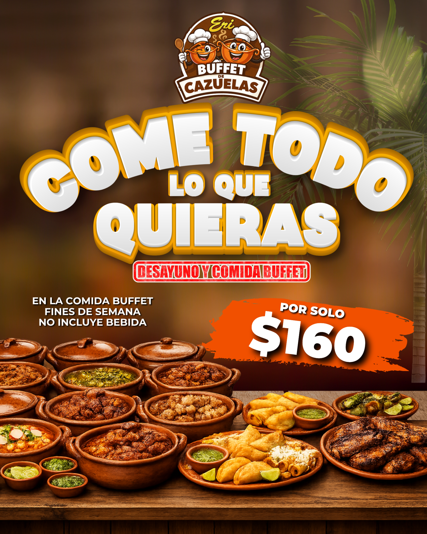 Buffet de Cazuelas Eri Facebook ad: Chatea con nosotros