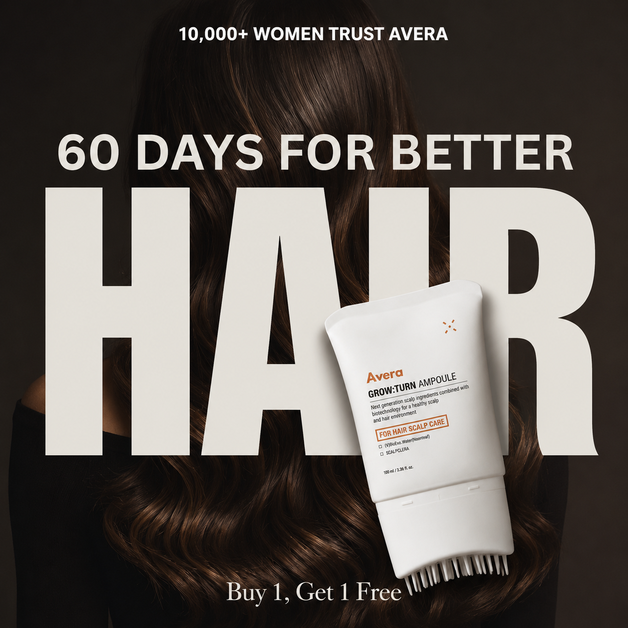 Avera Facebook ad: Korea's #1 Hair Growth Serum