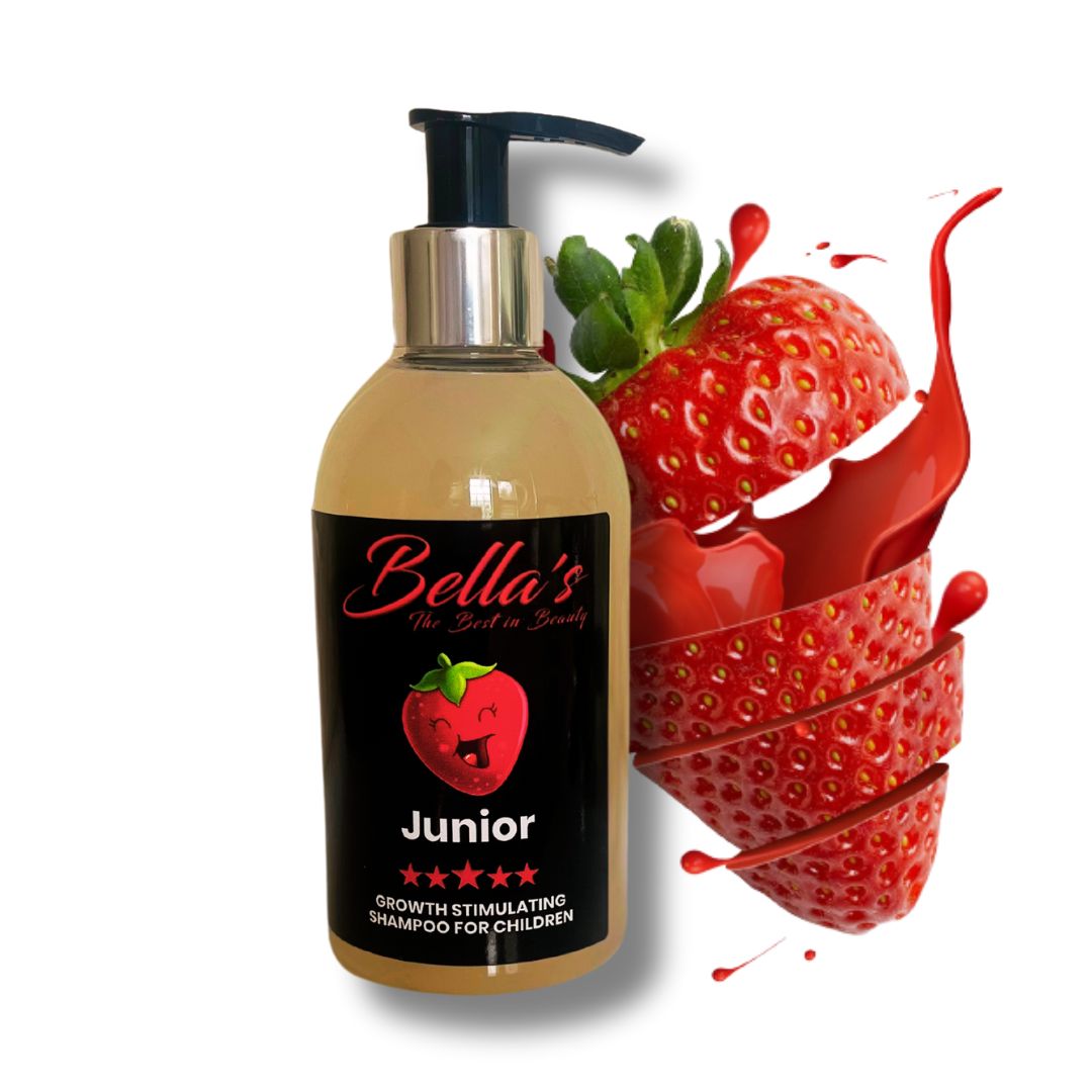 Bella's Beauty & Holly's Hair Growth Products South Africa Facebook ad: Strawberry Hair Growth Shampoo for Juniors - Bellas