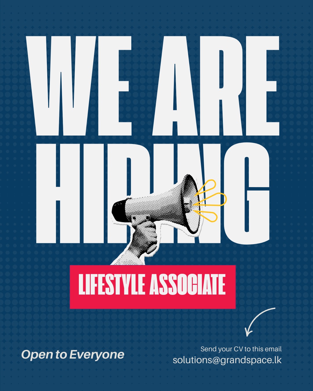 grandspacelk Facebook ad: We’re hiring!
