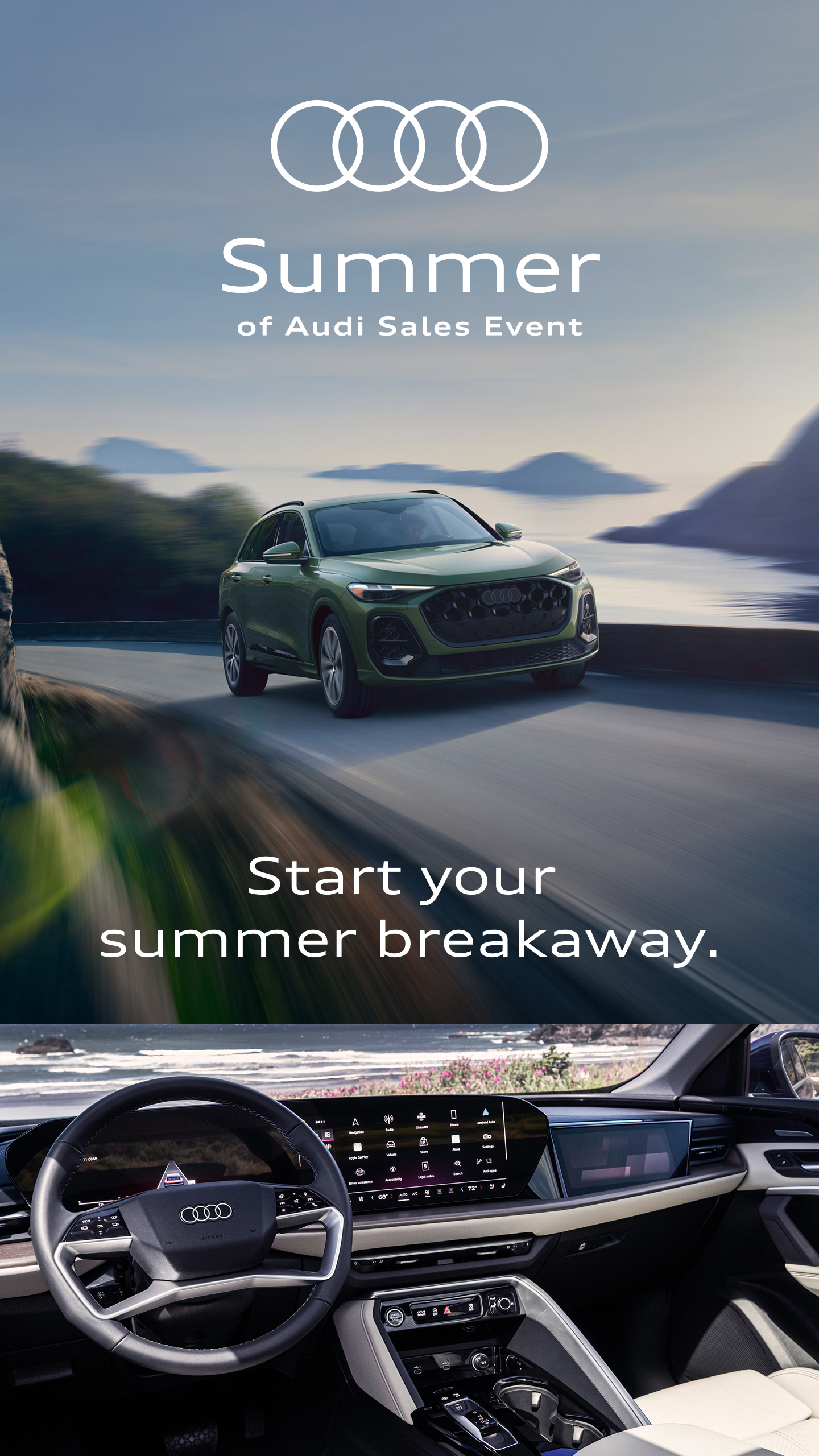 Audi USA Facebook ad: Audi | Luxury sedans, SUVs, convertibles, electric…
