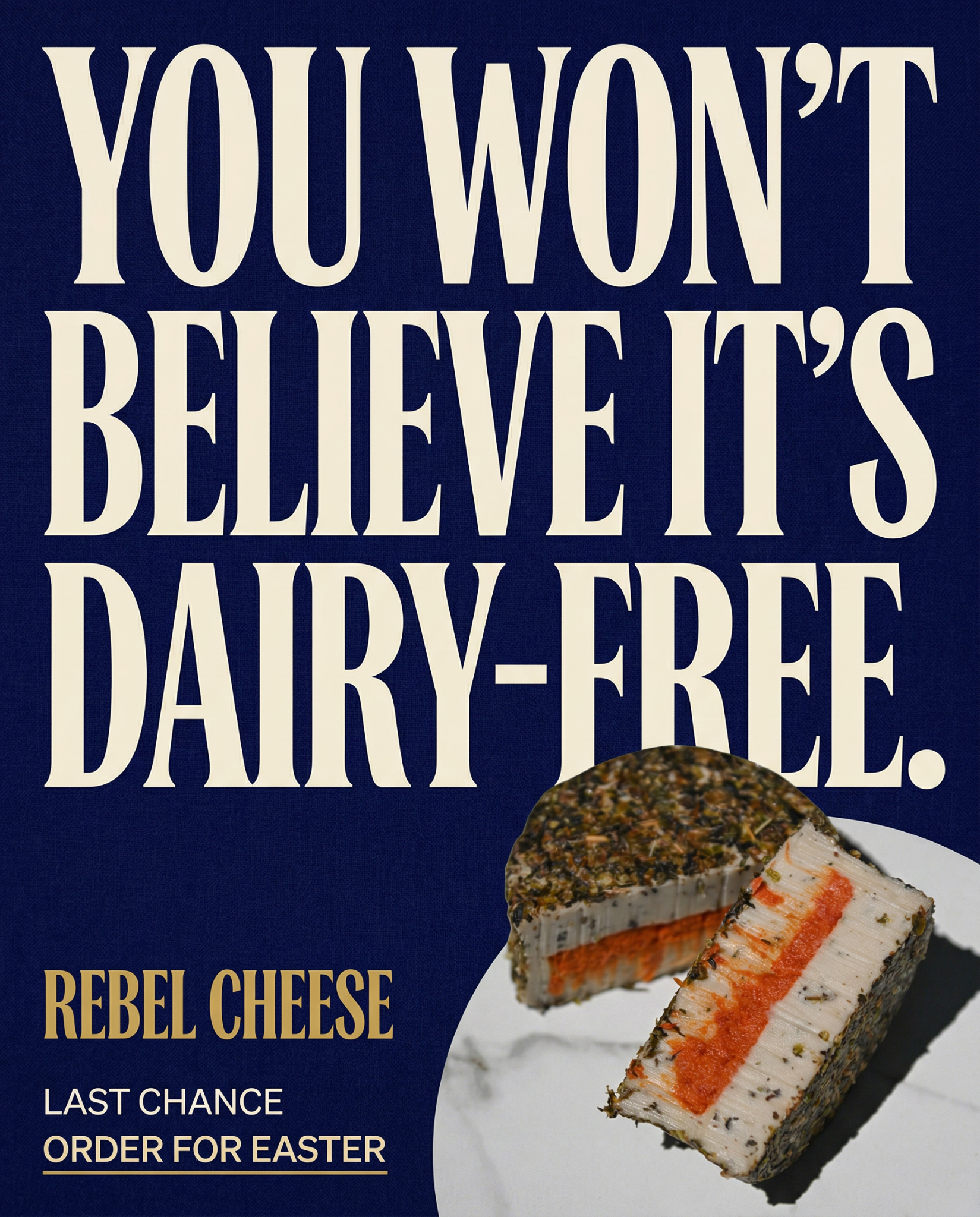 Rebel Cheese Facebook ad