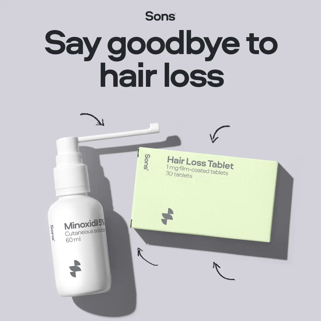 Sons Facebook ad: Get ahead of hair loss