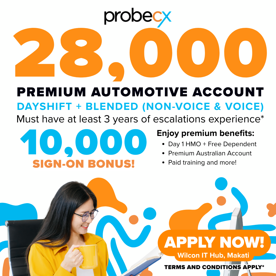 Probe CX Philippines Facebook ad