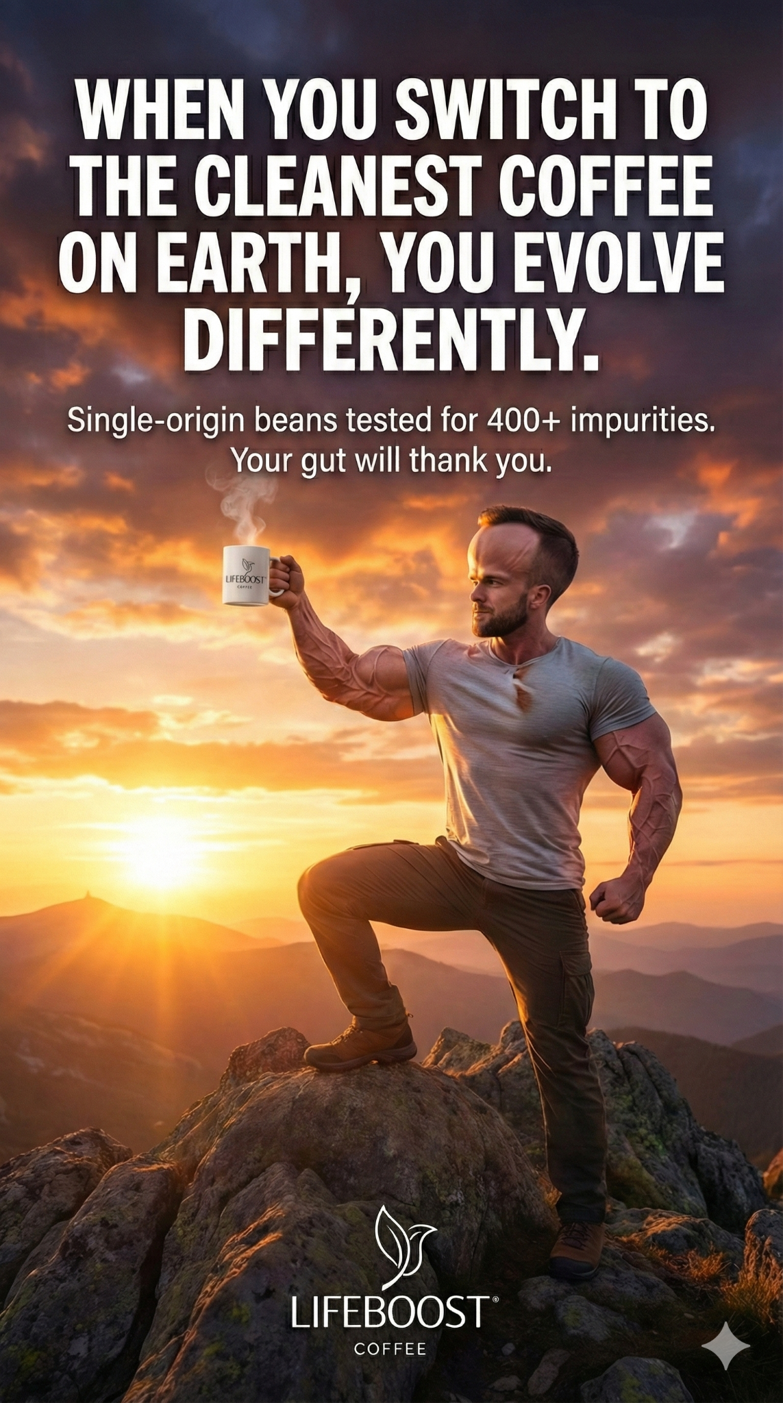 Lifeboost Coffee Facebook ad