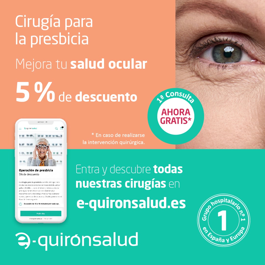 quirónsalud Facebook ad: Cirugía para la presbicia