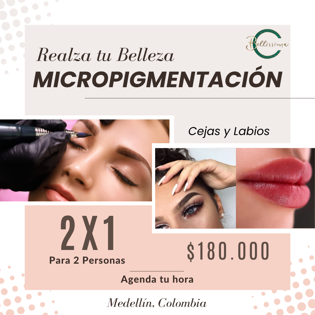Bellissima pmu Facebook ad: Cejas perfectas y labios irresistibles, Micropigmentación…