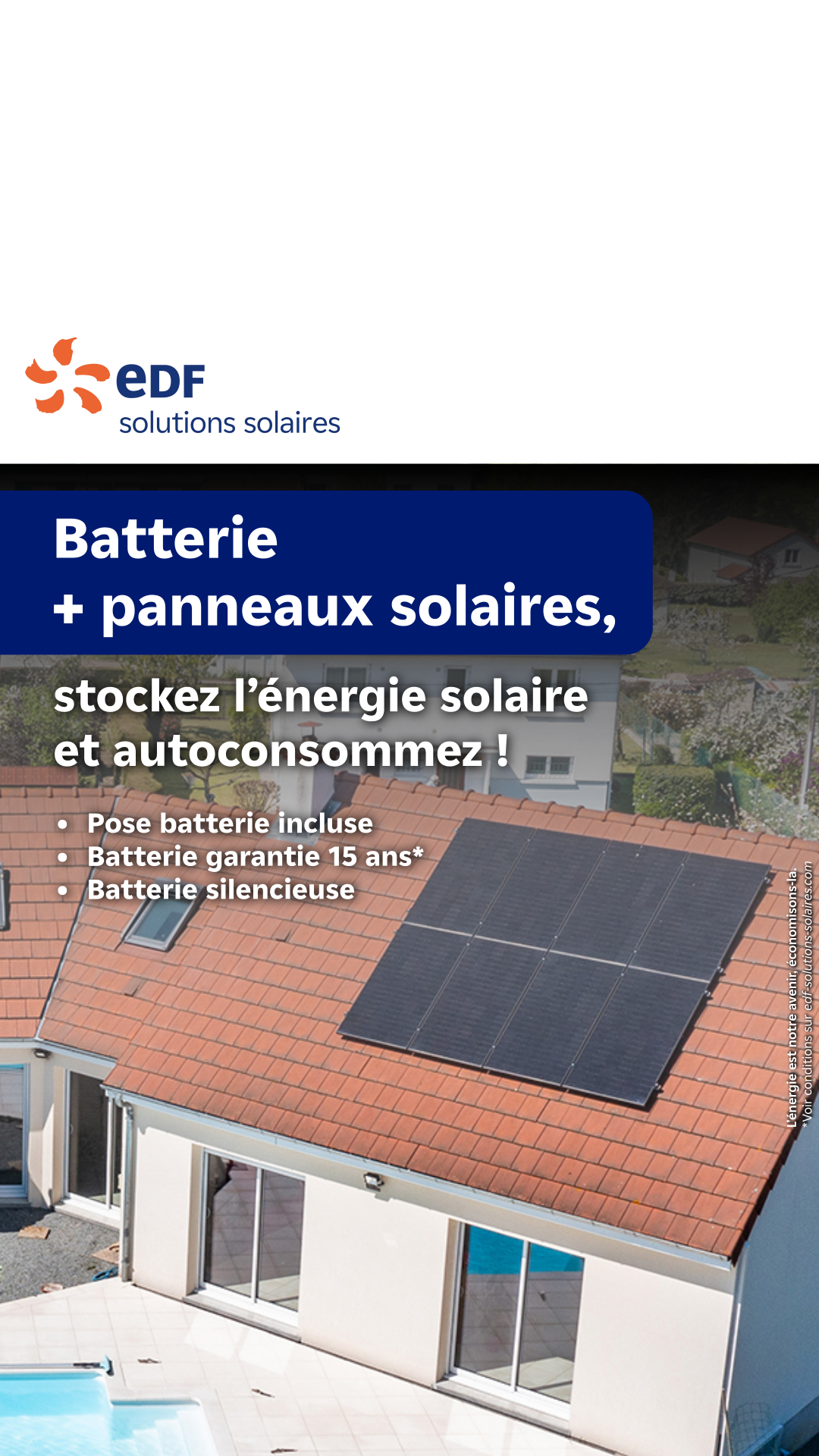 Mes offres EDF solutions solaires Facebook ad
