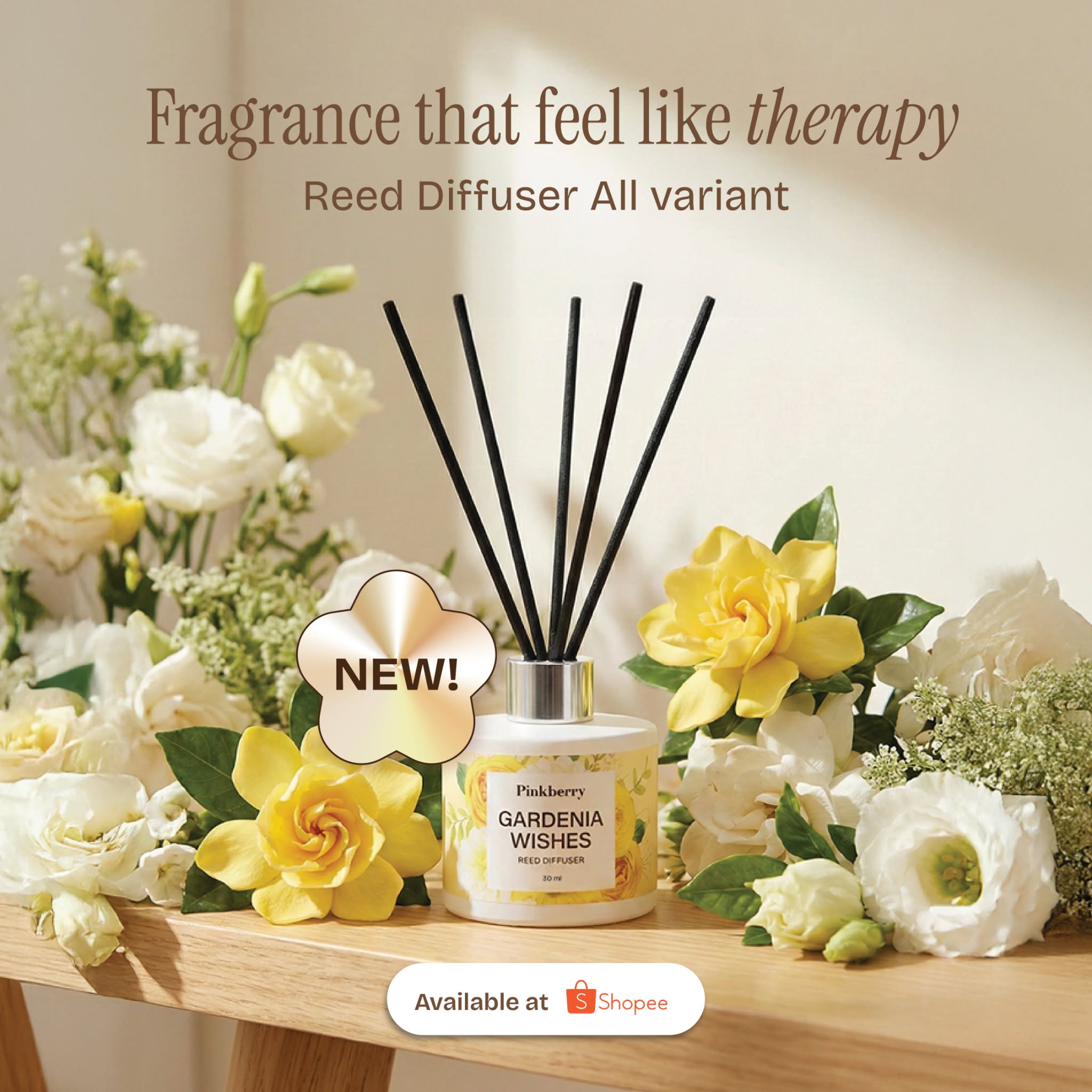 Pinkberry Parfum Facebook ad: New Pinkberry Reed Diffuser