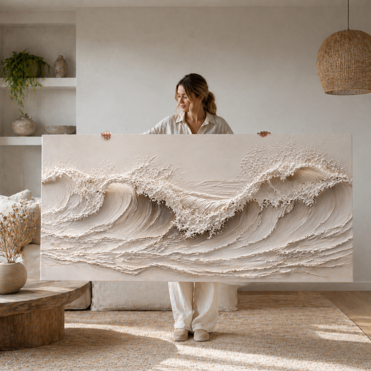 Tailored Canvases - Personalized Art Facebook ad: Coastal Wave | Made in the USA | Ships Fast