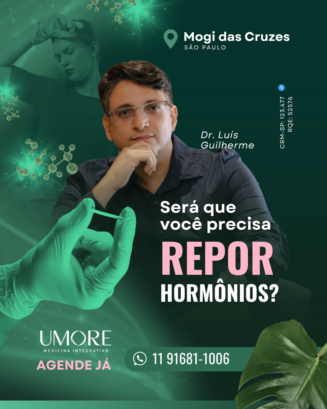 Umore Medicina Integrativa Facebook ad: Fale com nossa equipe!