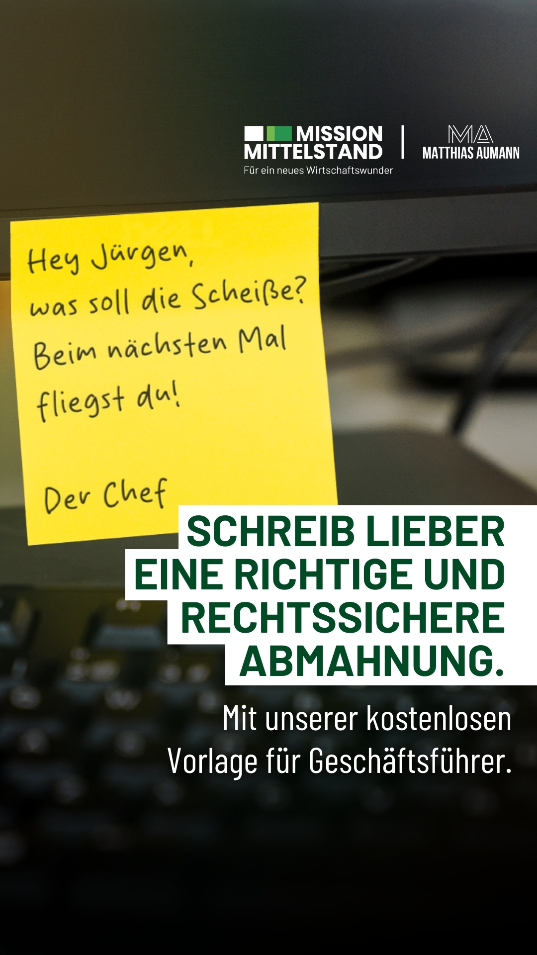 Matthias Aumann Facebook ad