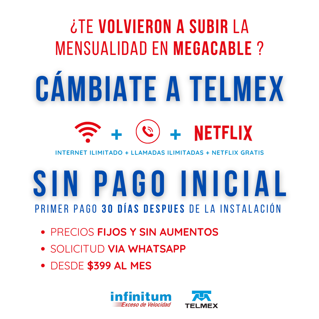 Distribuidor Autorizado Infinitum Facebook ad