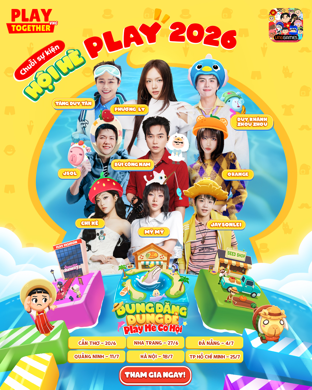 Play Together Facebook ad: HÉ LỘ DÀN LINE-UP KHỦNG TRONG CHUỖI SỰ…