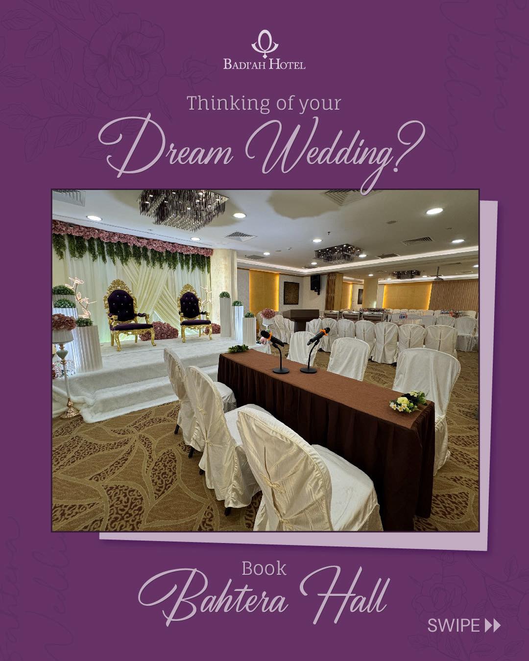 Badi'ah Hotel Brunei Facebook ad: Getting Married soon?