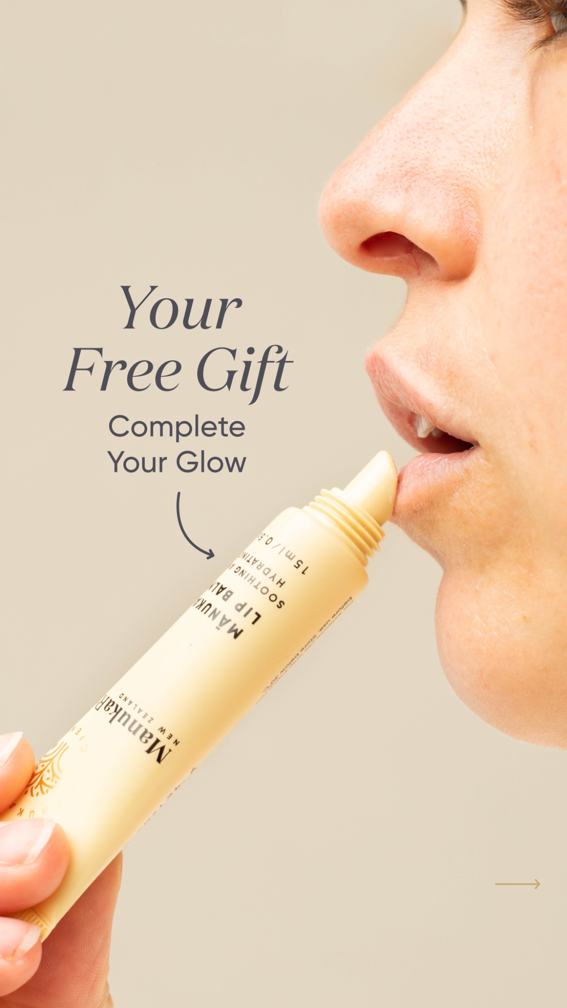ManukaRx Natural Skincare Facebook ad