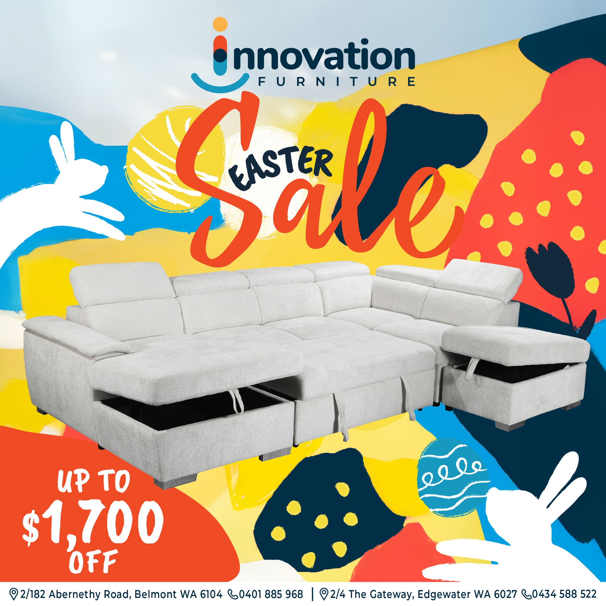 Innovation Furniture Warehouse Facebook ad