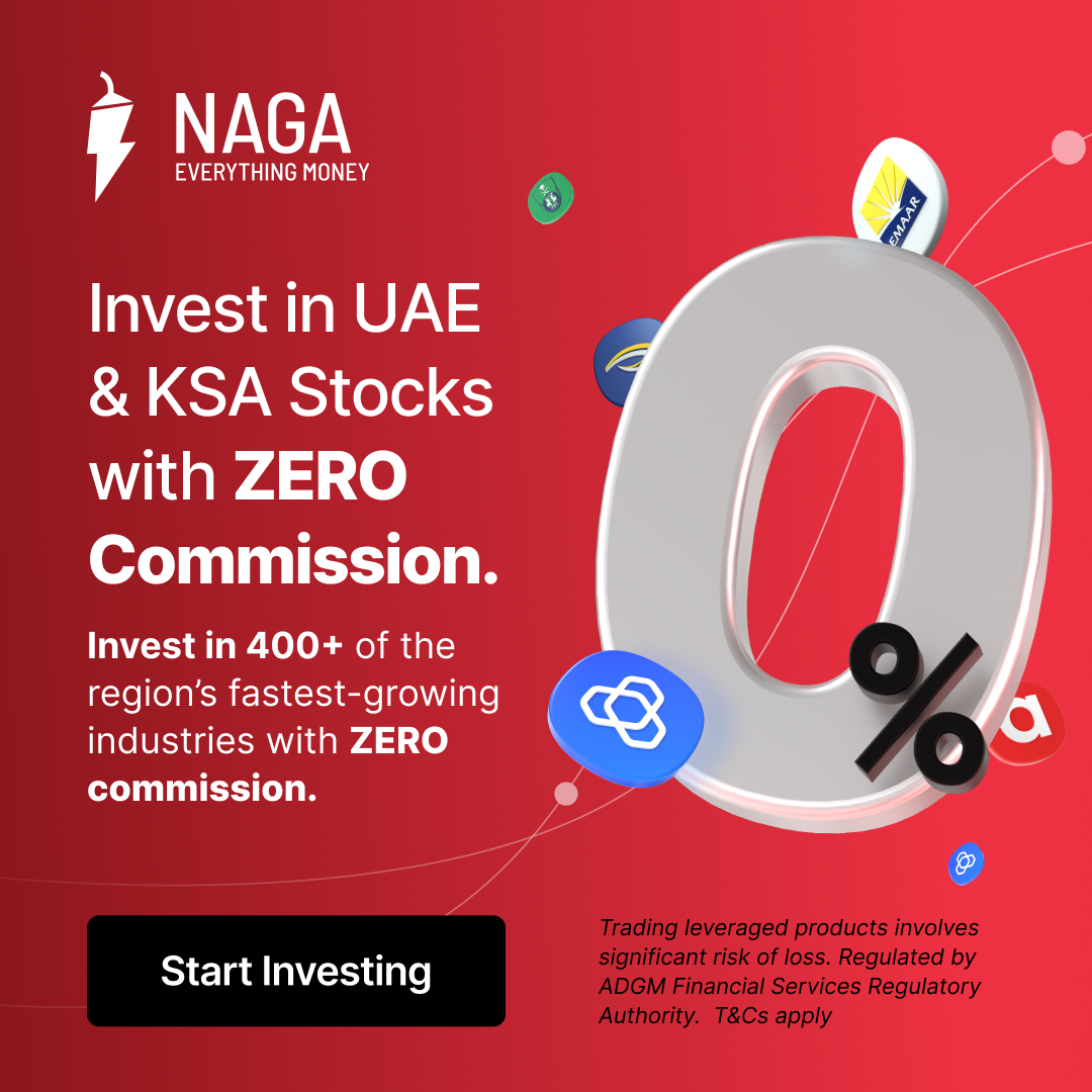 NAGA Arabia Facebook ad: Trade Local Stocks with 0% Commission!