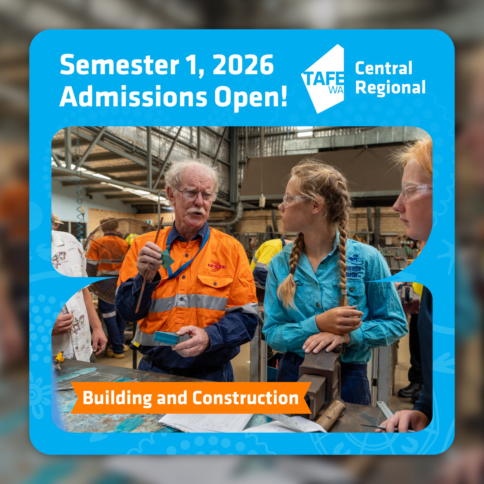 Central Regional TAFE Facebook ad: Train where you live, build real skills, and…