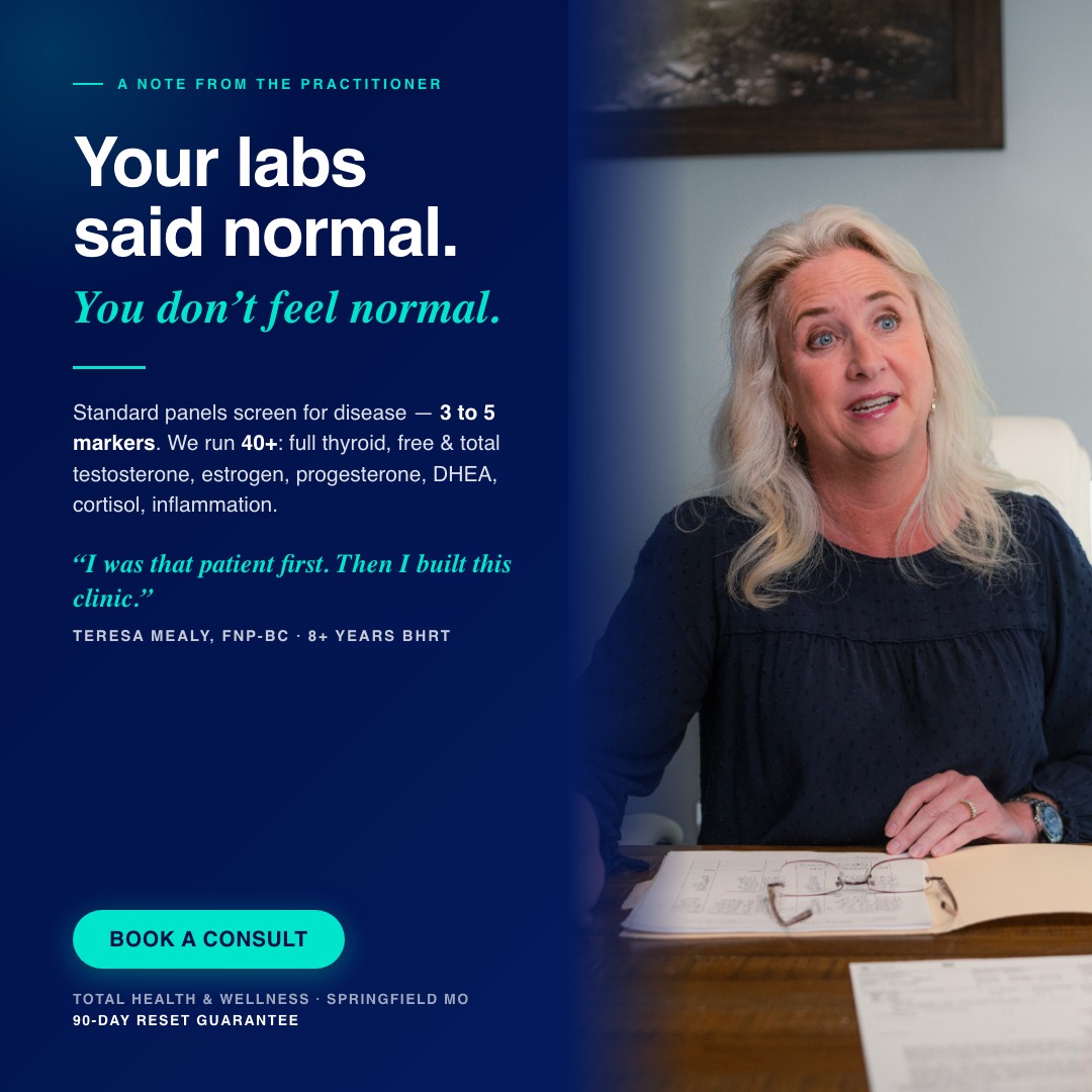 Teresa Mealy, NP Facebook ad: Normal Isn't the Same as Good