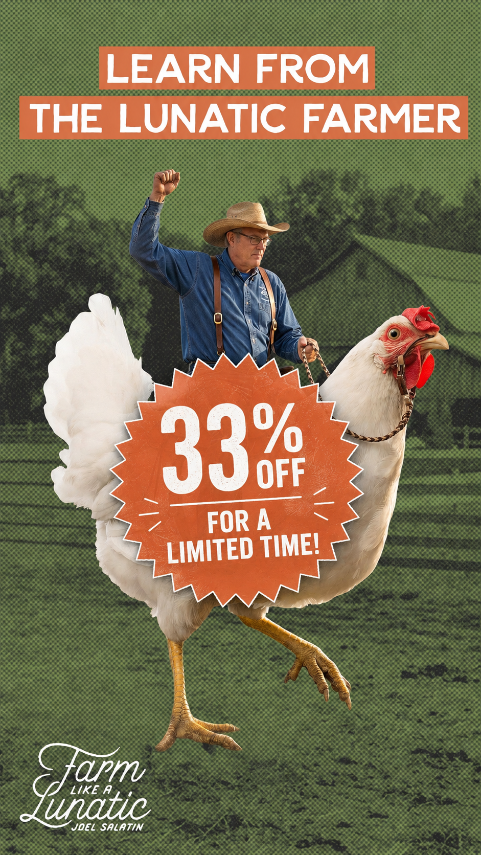 Farm Like a Lunatic Facebook ad from Jul 9, 2026