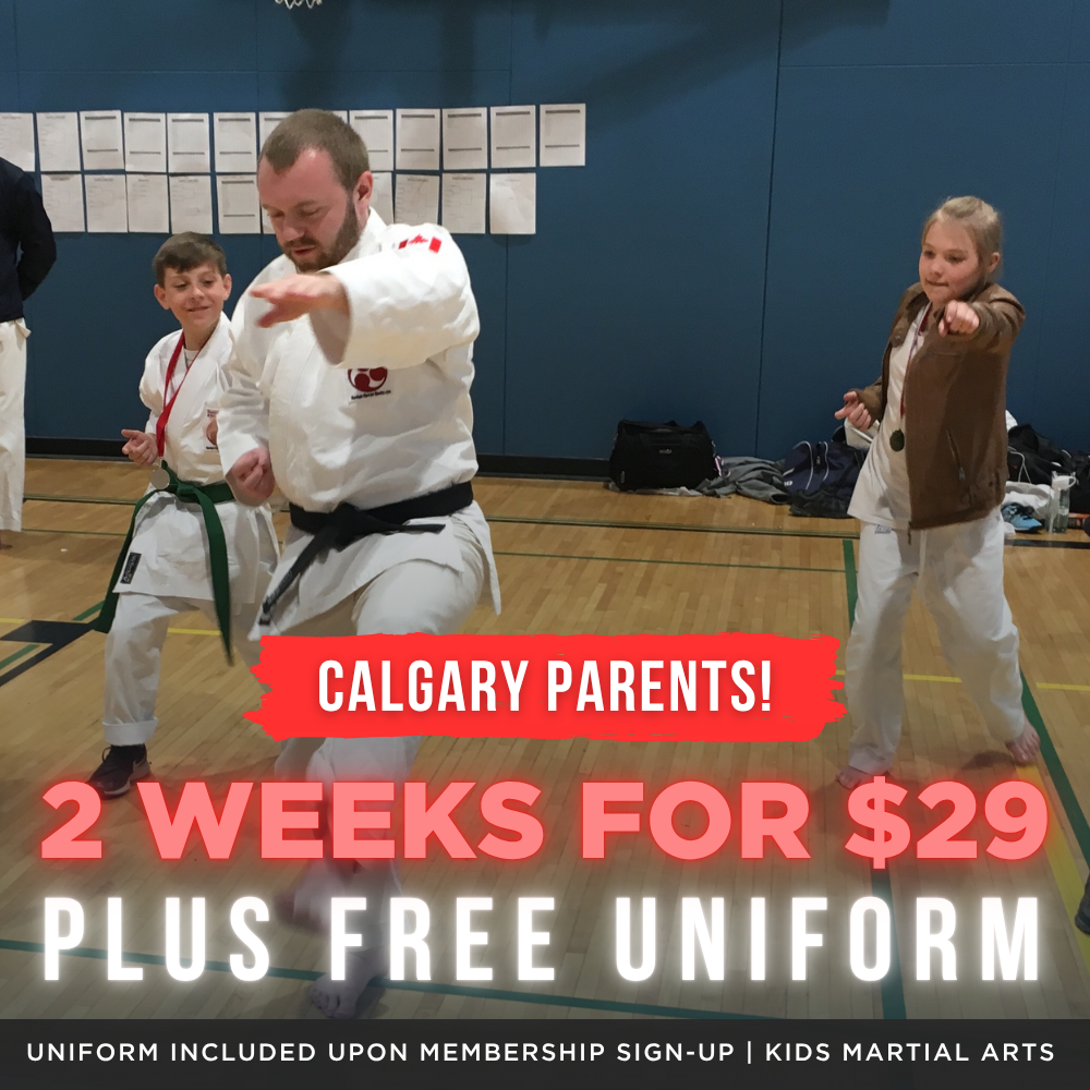 Foothills Karate YYC Facebook ad from May 7, 2026