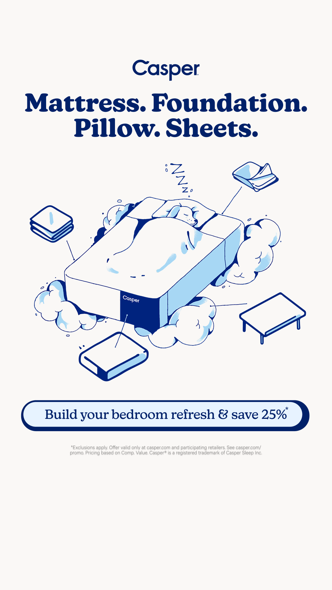Casper Facebook ad