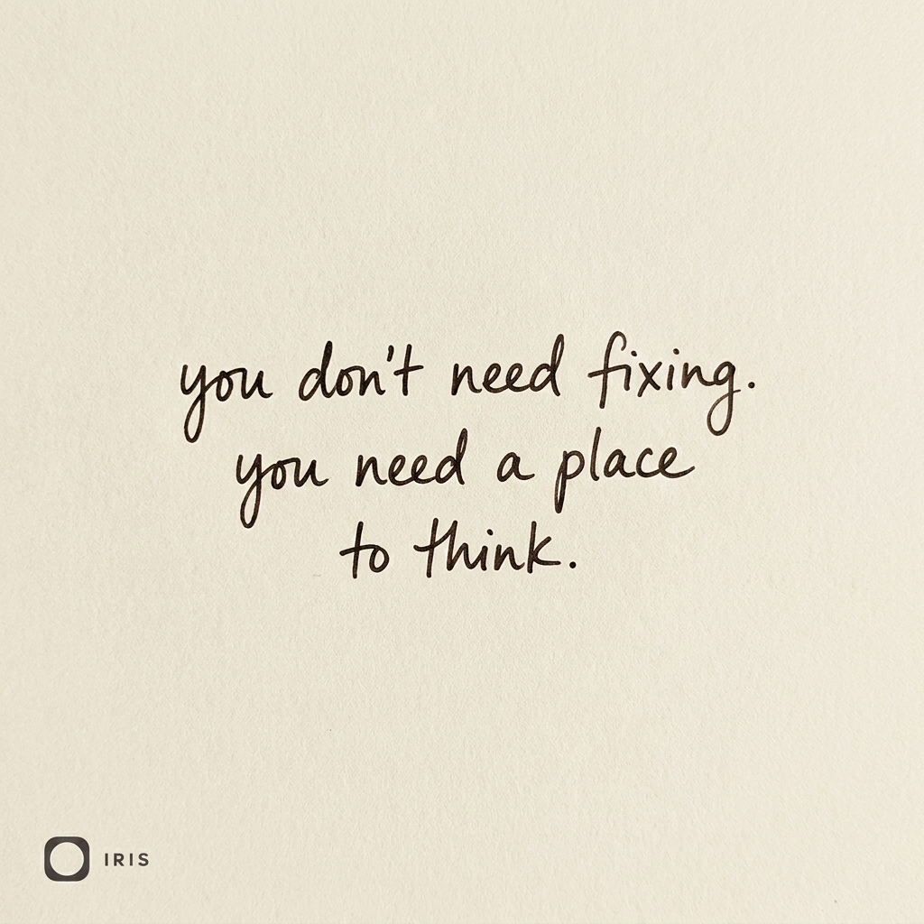 Iris Chat Facebook ad: understand your own mind, one conversation at a time