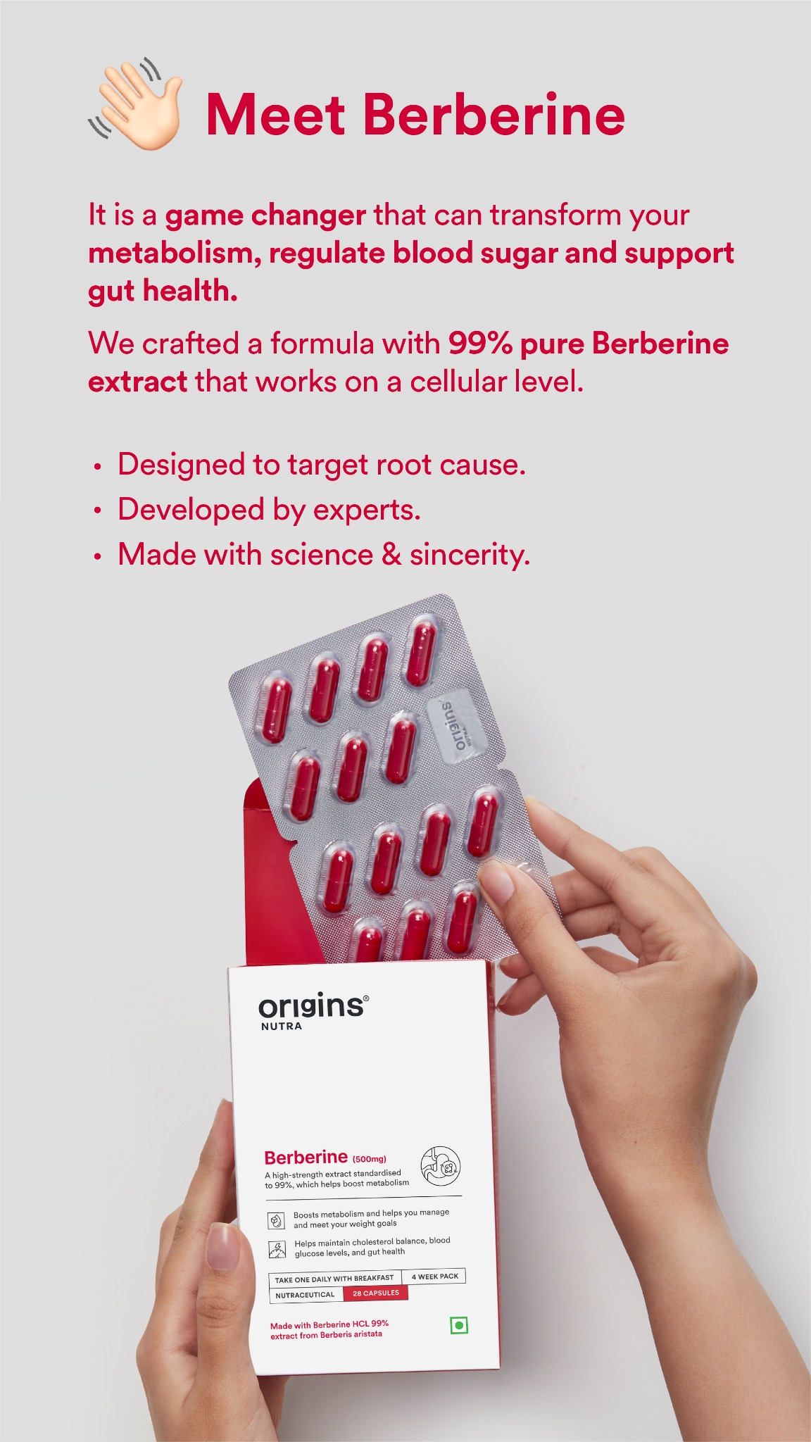 Origins Nutra Facebook ad